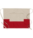 Schort Beige-Rood